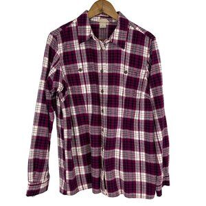 Duluth Trading Company Women's Free Swingin' Flannel Shirt Size M